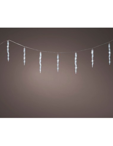 Cortina led carámbanos 60 leds, luz fría,...
