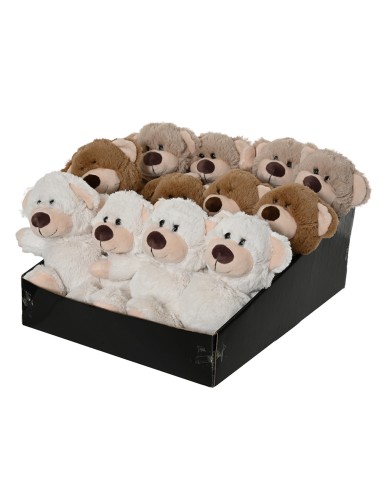 Osito peluche 15 x 10 x 17 cm, colores surtidos