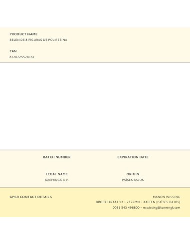 Belén de 8 figuras de poliresina