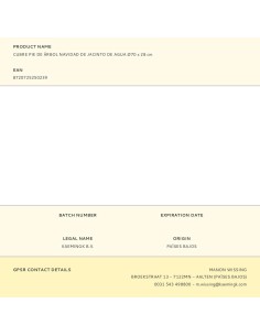 Cubre pie de árbol navidad de jacinto de agua ø70 x 28 cm 2