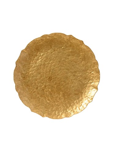 Plato decoración polipropileno dorado ø33 x...
