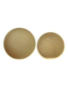 Conjunto de platos hierro dorado ø35 x 1,5 cm / ø30 x 1,5 cm 2