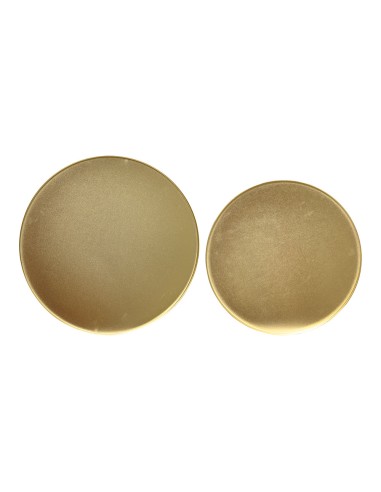 Conjunto de platos hierro dorado ø35 x 1,5 cm /...