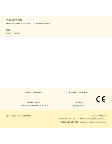 Árbol de navidad rgb 41 leds, multifunción,...