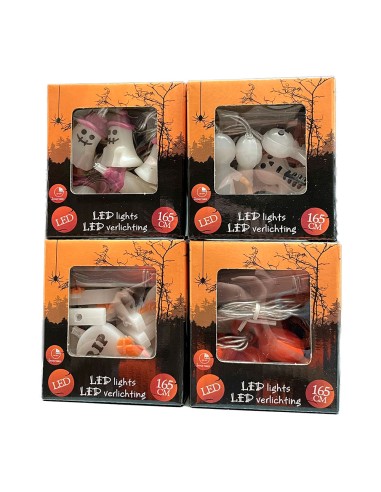 Guirnalda led hallowen, modelos variados, 165 cm