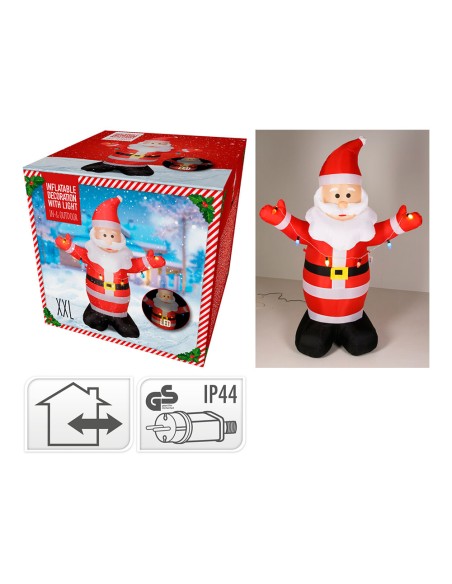 Papa noel hinchable con 1 led