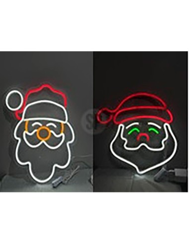 Figura navideña de neón, 2 modelos variados
