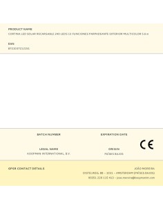 Guirnalda solar recargable, 240 leds, multifunción, multicolor, exterior, 8 m 2