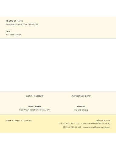 Globo inflable con papa noel