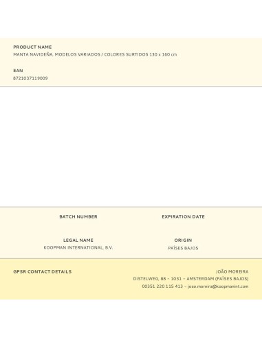 Manta navideña, modelos variados / colores...