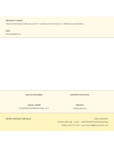 Taza de navidad con galletas y chocolate en polvo. 3 modelos variados 2