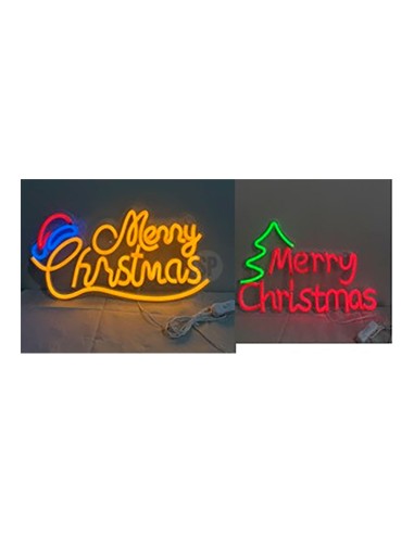 Figura de neon con letras, modelos variados