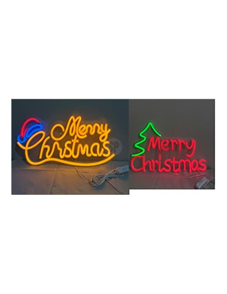 Figura de neon con letras, modelos variados