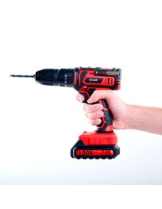 Taladro percutor / atornillador cid2050b 20 v incluye bateria + cargador 2