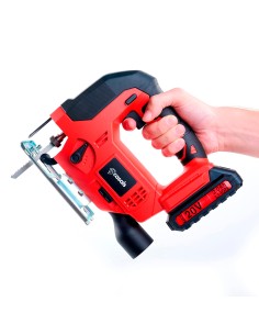 Sierra de calar inalámbrica cjs2050 20 v incluye bateria + cargador 2