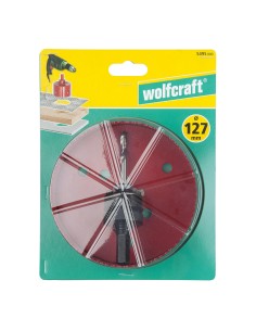 Sierra de corona bimetal con broca piloto ø127 mm 2