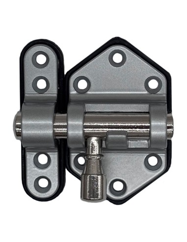 Pasador reforzado base plástica 30 mm cromo mate