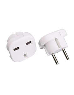 Adaptador europeo - británico 16 a 250 v blanco (retractilado)