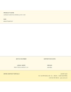 Capazo plástico amarillo n° 3 40 l 2