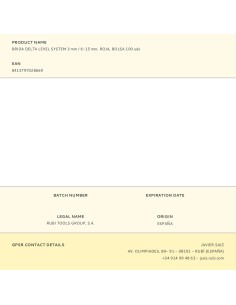 Brida delta level system 3 mm / 6-15 mm, roja, bolsa 100 uds 2