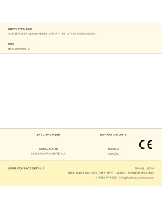 Alimentador led cv aed60-12v ip44-3b 12 v 60 w cableado 2