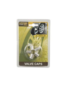 Set de 5 tapones para rueda de coche plata dunlop 2