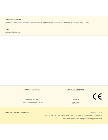 Portalámparas e27 con interruptor semirroscado...
