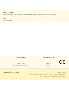 Portalámparas e27 con interruptor semirroscado con arandela 2 a 250 v negro 2