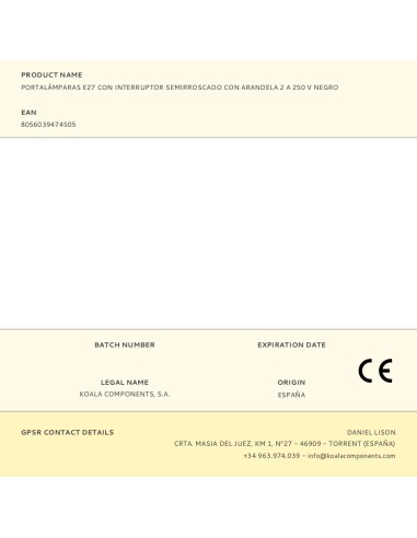 Portalámparas e27 con interruptor semirroscado...
