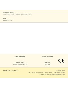 Interruptor eléctrico de pie, 2,5 a 250 v, oro 2