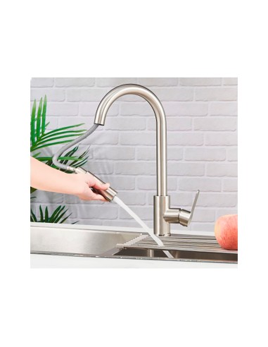 Grifo monomando de cocina caño alto extraíble...