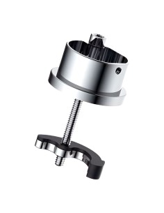 Grifo monomando de cocina caño alto plateado cepillado serie trazo 2