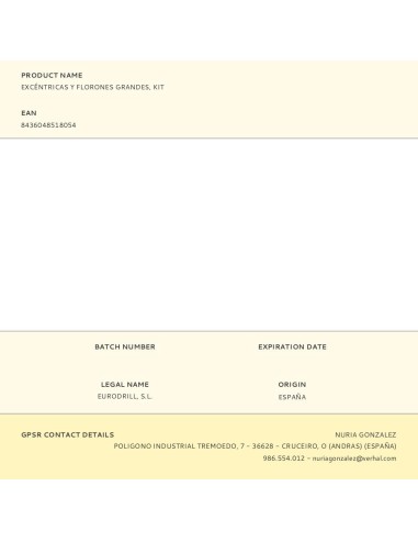 Excéntricas y florones grandes, kit