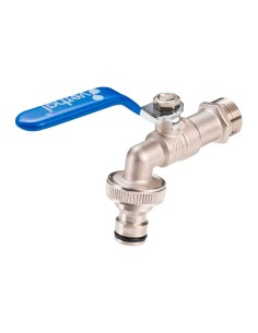 Grifo esfera, racor rápido, 1/2" x 3/4"