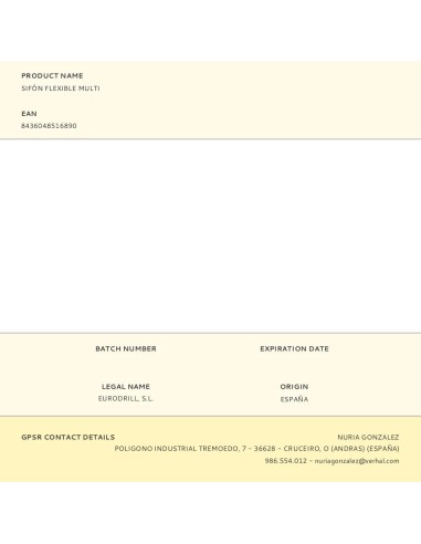 Sifón flexible multi