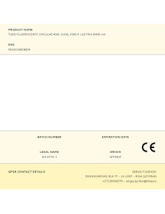 Tubo fluorescente circular 40w, g10q, 6500 k luz fria ø400 mm 2