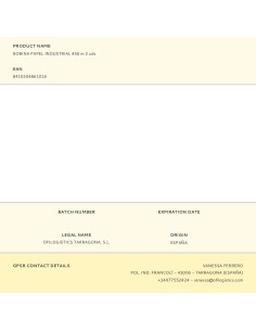 Bobina papel industrial 450 m 2 uds 2