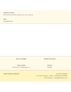 Servilletas de papel blancas 30 x 30 cm, 100 uds 2