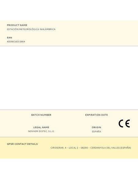 Estación meteorológica inalámbrica