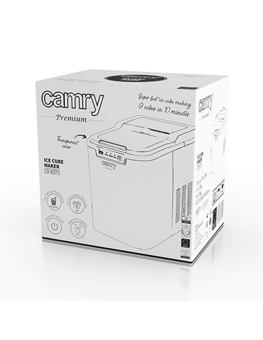 Máquina de cubitos cr8073, negra, 74-87 w, 35,5...