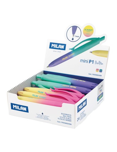 Bolígrafos p1 touch mini sunset colores surtidos, 24 uds