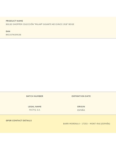 Bolso shopper colección "milan® gigante 403...