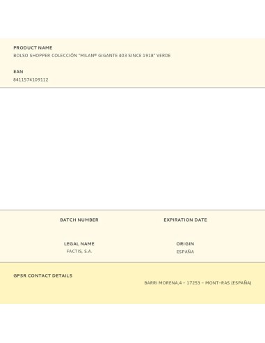 Bolso shopper colección "milan® gigante 403...