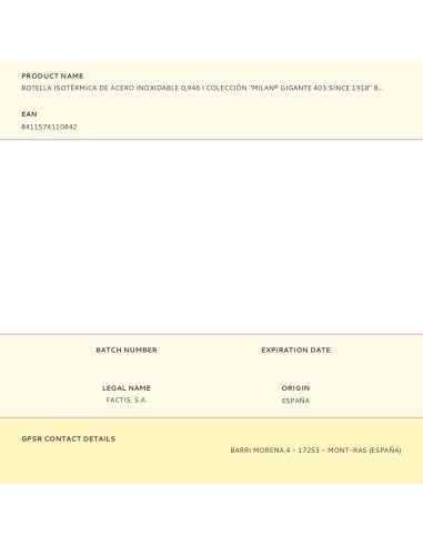 Botella isotérmica de acero inoxidable...