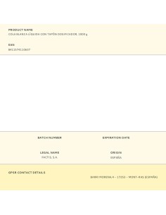 Cola blanca líquida con tapón dosificador, 1000 g 2