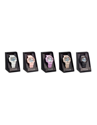 Reloj femenino de pulsera deportivo digital 5 colores surtidos