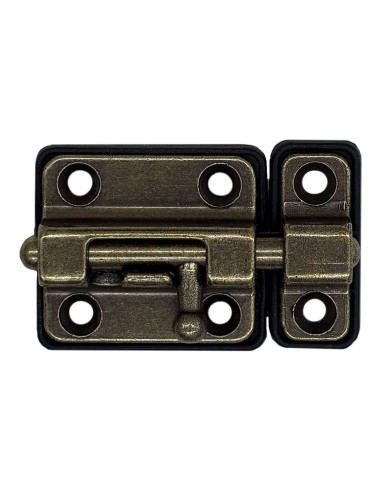 Pasador cerrojo base plástica 35 mm cuero