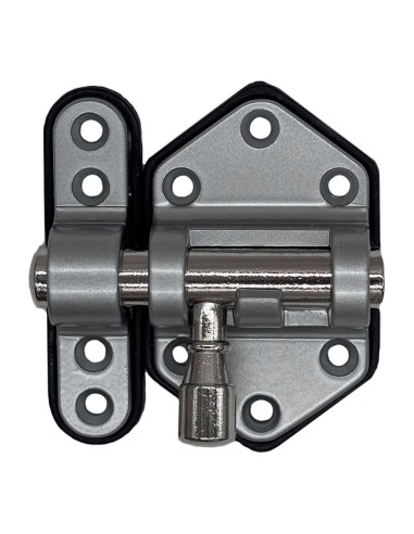 Pasador reforzado base plástica 50 mm cromo mate