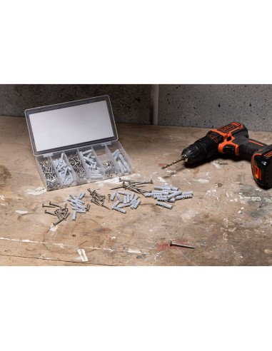 Surtido de tornillos y tacos 249 piezas