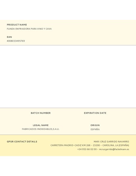 Funda enfriadora para vino y cava